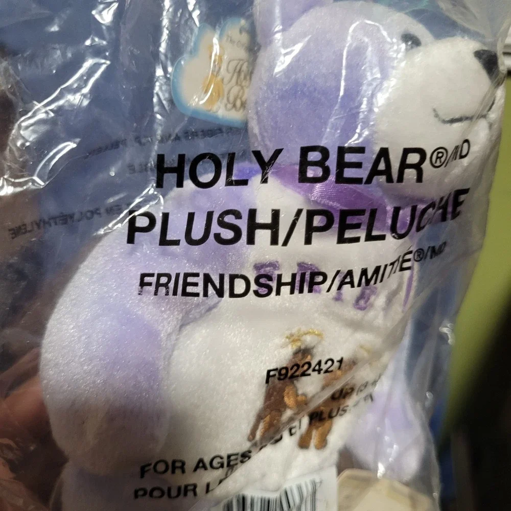New 2004 Holy Bears Amity The Friendship‎ Bear Beanie Plush Christian Bible Bear